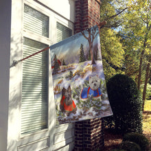Load image into Gallery viewer, Scottie and Westie Christmas Pine Hill Flag Canvas House Size PPP3170CHF