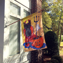 Load image into Gallery viewer, Scottie Boo Hoo Halloween Flag Canvas House Size PPP3171CHF