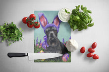 Load image into Gallery viewer, Scottie Easter Bunny Glass Cutting Boards – Durable, Decorative Kitchen Art Large PPP3172LCB