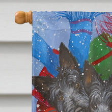 Load image into Gallery viewer, Scottie Christmas Dashing Flag Canvas House Size PPP3174CHF
