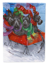 Load image into Gallery viewer, Scottie Christmas Dashing Flag Canvas House Size PPP3174CHF