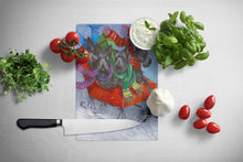 Load image into Gallery viewer, Scottie Christmas Dashing Glass Cutting Boards – Durable, Decorative Kitchen Art Large PPP3174LCB