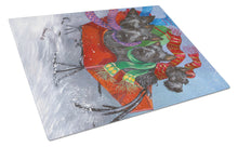 Load image into Gallery viewer, Scottie Christmas Dashing Glass Cutting Boards – Durable, Decorative Kitchen Art Large PPP3174LCB