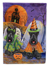 Load image into Gallery viewer, Scottie Halloween Haunted House Flag Canvas House Size PPP3177CHF