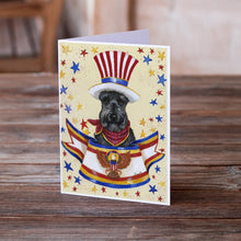 Load image into Gallery viewer, Scottie USA Greeting Cards -  Blank Note Cards – 8-Pack of Artist-Designed Cards with Envelopes