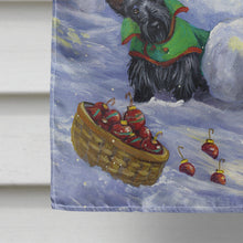 Load image into Gallery viewer, Scottie Christmas Snowman Flag Canvas House Size PPP3184CHF