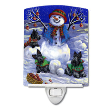 Load image into Gallery viewer, Scottie Christmas Snowman Ceramic Night Light PPP3184CNL