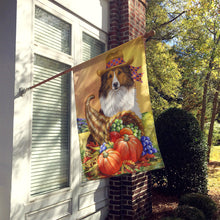 Load image into Gallery viewer, Sheltie Autumn Flag Canvas House Size PPP3185CHF