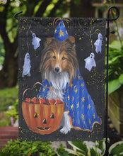 Load image into Gallery viewer, Sheltie Halloween Witch Garden Flag – Decorative Outdoor Yard Flag PPP3186GF