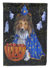 Load image into Gallery viewer, Sheltie Halloween Witch Garden Flag – Decorative Outdoor Yard Flag PPP3186GF