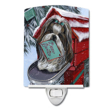 Load image into Gallery viewer, Shih Tzu Christmas Letter to Santa Ceramic Night Light PPP3189CNL