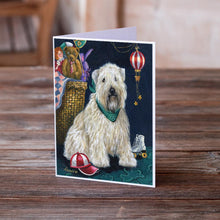 Load image into Gallery viewer, Wheaten Terrier Playroom Greeting Cards -  Blank Note Cards – 8-Pack of Artist-Designed Cards with Envelopes