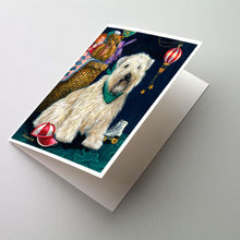 Load image into Gallery viewer, Wheaten Terrier Playroom Greeting Cards -  Blank Note Cards – 8-Pack of Artist-Designed Cards with Envelopes