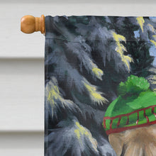 Load image into Gallery viewer, Wheaten Terrier Christmas Snowdog Flag Canvas House Size PPP3194CHF