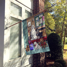 Load image into Gallery viewer, Dogs Vet Visit Flag Canvas House Size PPP3196CHF