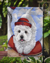 Load image into Gallery viewer, Westie Ahoy Sailor Garden Flag – Decorative Outdoor Yard Flag PPP3197GF