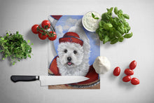 Load image into Gallery viewer, Westie Ahoy Sailor Glass Cutting Boards – Durable, Decorative Kitchen Art Large PPP3197LCB