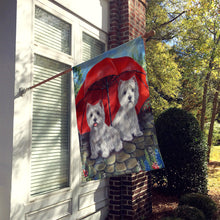 Load image into Gallery viewer, Westie April Showers Flag Canvas House Size PPP3198CHF