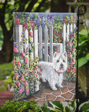 Load image into Gallery viewer, Westie At the Gate Garden Flag – Decorative Outdoor Yard Flag PPP3199GF