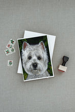 Load image into Gallery viewer, Westie Baby Face Greeting Cards -  Blank Note Cards – 8-Pack of Artist-Designed Cards with Envelopes