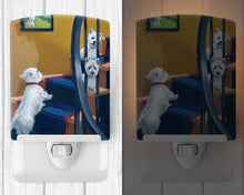 Load image into Gallery viewer, Westie Going Up Ceramic Night Light PPP3204CNL