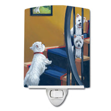 Load image into Gallery viewer, Westie Going Up Ceramic Night Light PPP3204CNL