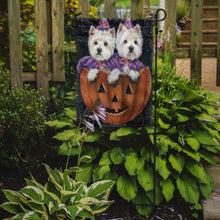 Load image into Gallery viewer, Westie Halloween Pumpkin Ride Garden Flag – Decorative Outdoor Yard Flag PPP3205GF