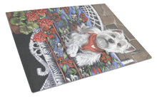 Load image into Gallery viewer, Westie Hannah Mae Glass Cutting Boards – Durable, Decorative Kitchen Art Large PPP3206LCB