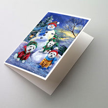 Load image into Gallery viewer, Westie Holiay Snowballs Greeting Cards -  Blank Note Cards – 8-Pack of Artist-Designed Cards with Envelopes