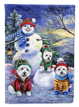 Load image into Gallery viewer, Westie Holiay Snowballs Garden Flag – Decorative Outdoor Yard Flag PPP3208GF