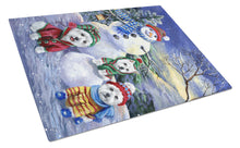 Load image into Gallery viewer, Westie Holiay Snowballs Glass Cutting Boards – Durable, Decorative Kitchen Art Large PPP3208LCB