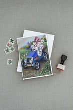 Load image into Gallery viewer, Westie Hot Rod Greeting Cards -  Blank Note Cards – 8-Pack of Artist-Designed Cards with Envelopes