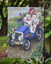 Load image into Gallery viewer, Westie Hot Rod Garden Flag – Decorative Outdoor Yard Flag PPP3209GF