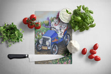 Load image into Gallery viewer, Westie Hot Rod Glass Cutting Boards – Durable, Decorative Kitchen Art Large PPP3209LCB