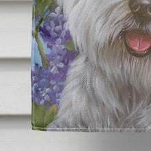 Load image into Gallery viewer, Westie Hydrangea Flag Canvas House Size PPP3210CHF