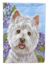Load image into Gallery viewer, Westie Hydrangea Flag Canvas House Size PPP3210CHF