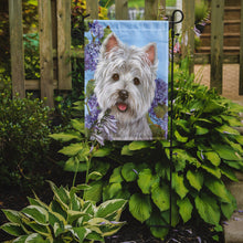 Load image into Gallery viewer, Westie Hydrangea Garden Flag – Decorative Outdoor Yard Flag PPP3210GF