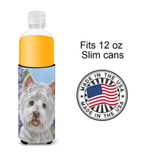 Load image into Gallery viewer, Westie Hydrangea  Hugger for slim cans PPP3210MUK