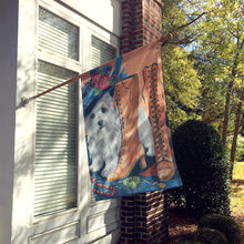 Load image into Gallery viewer, Westie in Mom's Closet Flag Canvas House Size PPP3211CHF