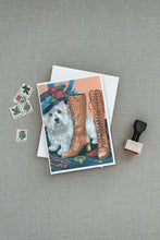 Load image into Gallery viewer, Westie in Mom's Closet Greeting Cards -  Blank Note Cards – 8-Pack of Artist-Designed Cards with Envelopes