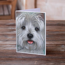 Load image into Gallery viewer, Westie Kissable Face Greeting Cards -  Blank Note Cards – 8-Pack of Artist-Designed Cards with Envelopes
