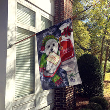 Load image into Gallery viewer, Westie Christmas Letter to Santa Flag Canvas House Size PPP3215CHF