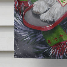 Load image into Gallery viewer, Westie Christmas Letter to Santa Flag Canvas House Size PPP3215CHF