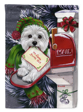 Load image into Gallery viewer, Westie Christmas Letter to Santa Garden Flag – Decorative Outdoor Yard Flag PPP3215GF
