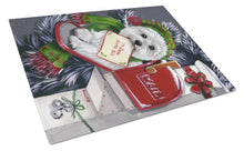 Load image into Gallery viewer, Westie Christmas Letter to Santa Glass Cutting Boards – Durable, Decorative Kitchen Art Large PPP3215LCB