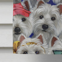 Load image into Gallery viewer, Westie Many Faces Flag Canvas House Size PPP3217CHF