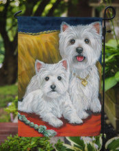 Load image into Gallery viewer, Westie Mom and Pup Garden Flag – Decorative Outdoor Yard Flag PPP3218GF