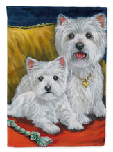 Load image into Gallery viewer, Westie Mom and Pup Garden Flag – Decorative Outdoor Yard Flag PPP3218GF