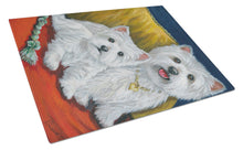 Load image into Gallery viewer, Westie Mom and Pup Glass Cutting Boards – Durable, Decorative Kitchen Art Large PPP3218LCB