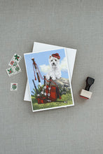 Load image into Gallery viewer, Westie Piper Greeting Cards -  Blank Note Cards – 8-Pack of Artist-Designed Cards with Envelopes